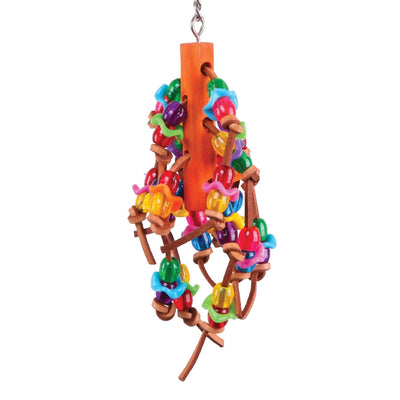 Bird Toy With Beads Assorted Medium-Bird Toys-Ascot Saddlery