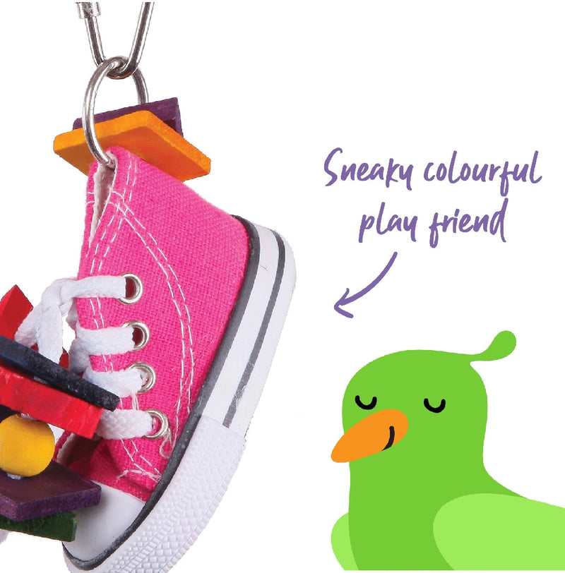 Bird Toy With Sneaker & Chips Small-Bird Toys-Ascot Saddlery