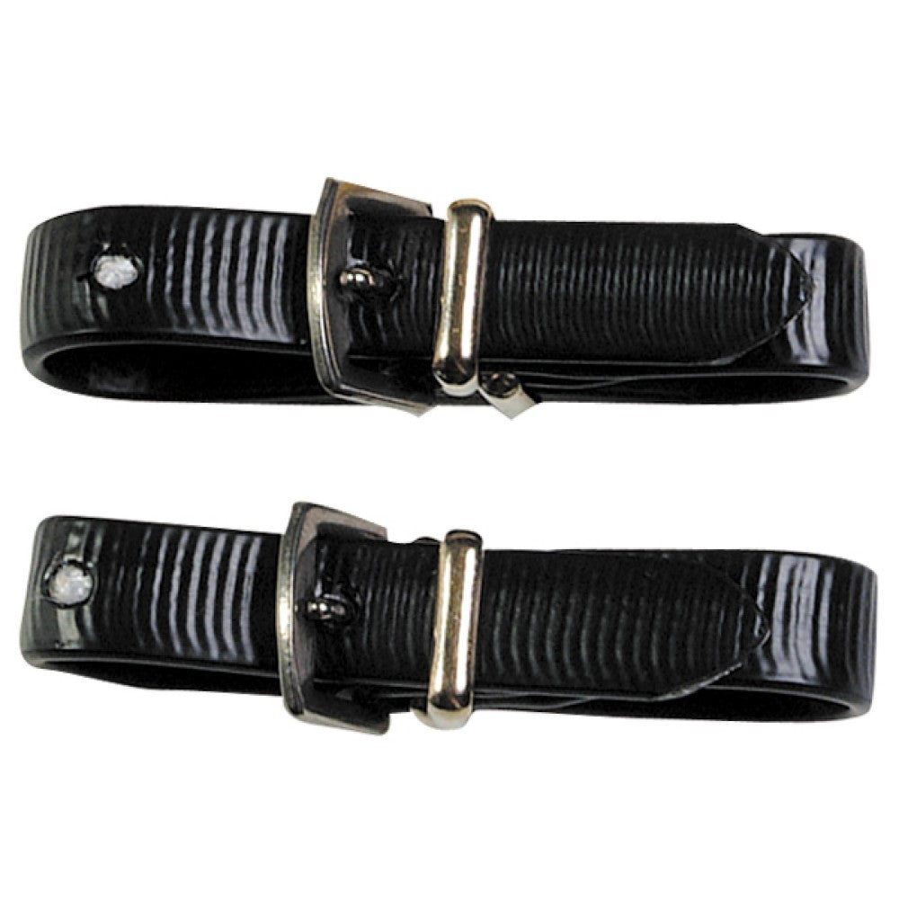 Bit Straps Pvc Pair Black-HORSE: Bits-Ascot Saddlery