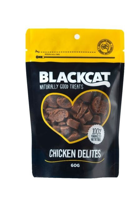 Blackcat Cat Treat Chicken Delites 60gm-Cat Food & Treats-Ascot Saddlery