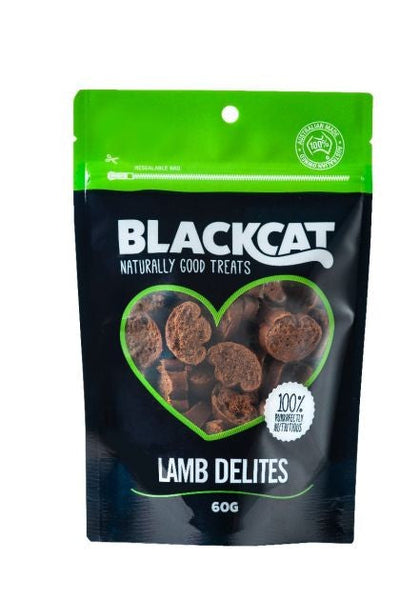 Blackcat Cat Treat Lamb Delites 60gm-Cat Food & Treats-Ascot Saddlery