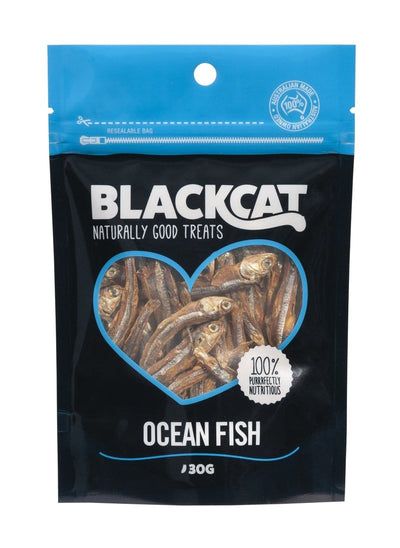 Blackcat Cat Treat Ocean Fish 30gm-Cat Food & Treats-Ascot Saddlery