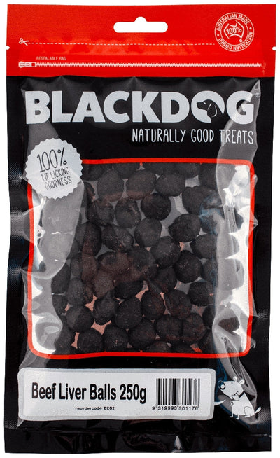 Blackdog Beef Liver Balls 250gm-Dog Treats-Ascot Saddlery