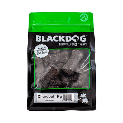 Blackdog Biscuits Charcoal 1kg-Dog Treats-Ascot Saddlery
