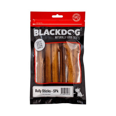 Blackdog Bully Sticks 5 Pack-Dog Treats-Ascot Saddlery