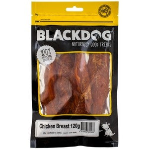 Blackdog Chicken Breast Fillet 120gm-Dog Treats-Ascot Saddlery