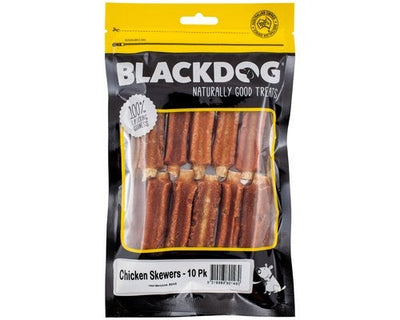 Blackdog Chicken Skewers 10 Pack-Dog Treats-Ascot Saddlery