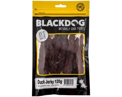 Blackdog Duck Jerky 120gm-Dog Treats-Ascot Saddlery