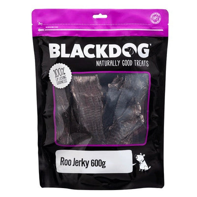 Blackdog Roo Jerky 600gm-Dog Treats-Ascot Saddlery