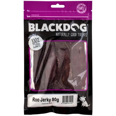 Blackdog Roo Jerky 80gm-Dog Treats-Ascot Saddlery