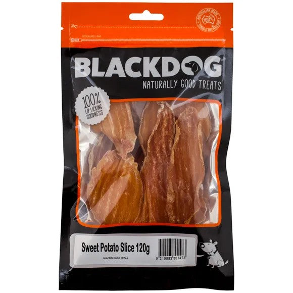 Blackdog Sweet Potato Slice 120gm-Dog Treats-Ascot Saddlery