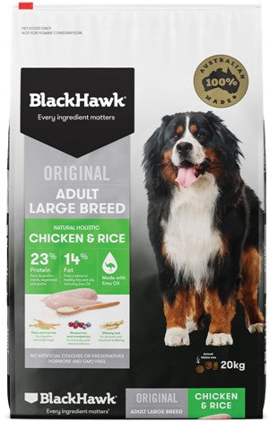 Blackhawk Dog Adult Chicken Large Breed 20kg-Dog Food-Ascot Saddlery