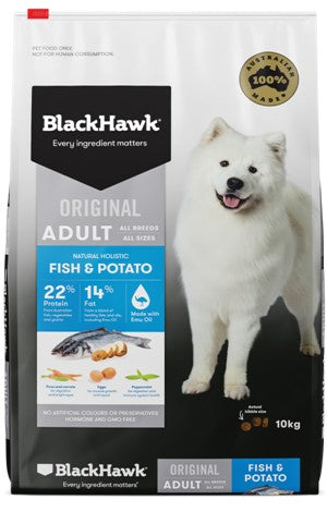 Blackhawk Dog Adult Fish & Potato 10kg-Dog Food-Ascot Saddlery