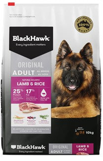 Blackhawk Dog Adult Lamb & Rice 10kg-Dog Food-Ascot Saddlery