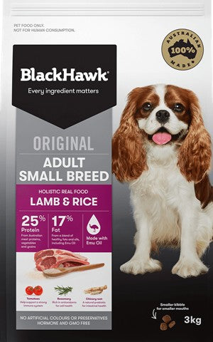 Blackhawk Dog Adult Lamb & Rice Small Breed 3kg-Dog Food-Ascot Saddlery