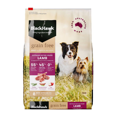 Blackhawk Dog Grainfree Adult Lamb 7kg-Dog Food-Ascot Saddlery