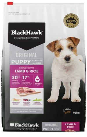 Blackhawk Dog Puppy Lamb & Rice Medium Breed 10kg-Dog Food-Ascot Saddlery
