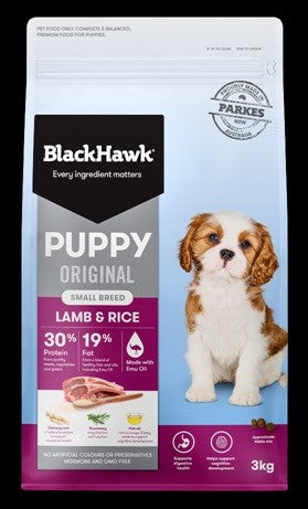 Blackhawk Dog Puppy Lamb & Rice Small Breed 3kg-Dog Food-Ascot Saddlery