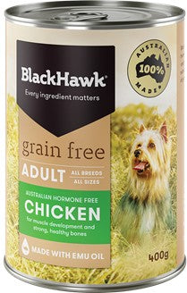 Blackhawk Dog Wet Grainfree Chicken 400gm Slab Of 12-Dog Food-Ascot Saddlery