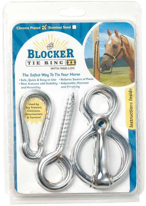 Blocker Tie Ring-HORSE: Leads & Snap Hooks-Ascot Saddlery