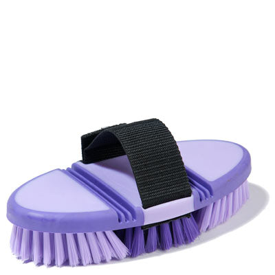 Body Brush Flexible Gg Blue-STABLE: Grooming-Ascot Saddlery
