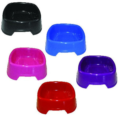 Bowl Plastic Square K9 16cm Small-Dog Accessories-Ascot Saddlery
