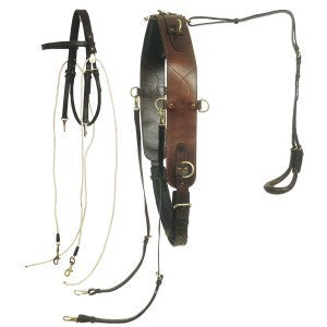 Breaking And Mouthing Leather Harness Ord River-HORSE: Lungeing & Schooling-Ascot Saddlery