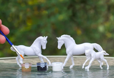 Breyer Activity Mini Painting Horse Family-RIDER: Giftware-Ascot Saddlery