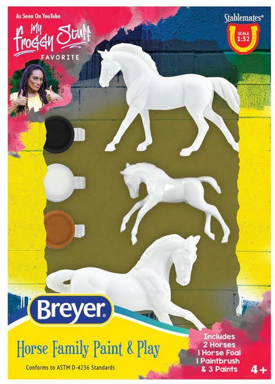 Breyer Activity Mini Painting Horse Family-RIDER: Giftware-Ascot Saddlery