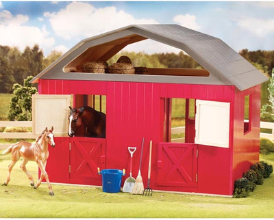 Breyer Traditional Barn Red Two Stall-RIDER: Giftware-Ascot Saddlery