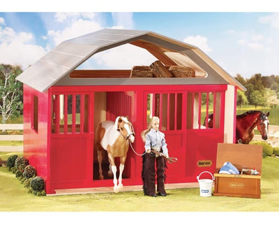 Breyer Traditional Barn Red Two Stall-RIDER: Giftware-Ascot Saddlery