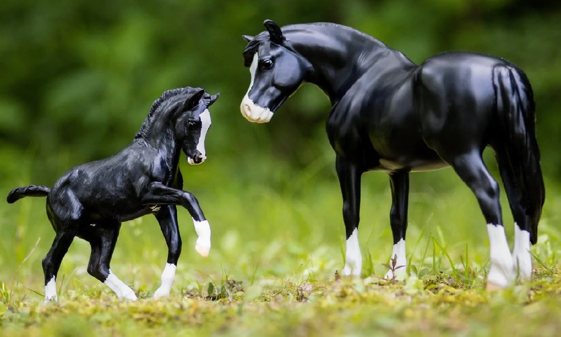 Breyer Traditional Nistar Blazing Kansas & Ethel-RIDER: Giftware-Ascot Saddlery