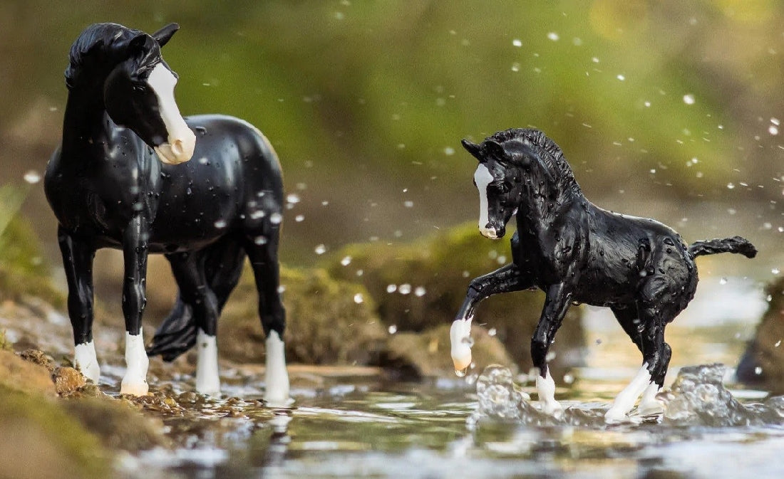 Breyer Traditional Nistar Blazing Kansas & Ethel-RIDER: Giftware-Ascot Saddlery