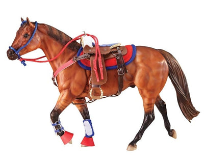 Breyer Traditional Ride Set Western Hot-RIDER: Giftware-Ascot Saddlery