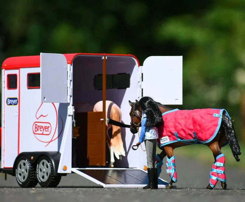 Breyer Traditional Two Horse Trailer-RIDER: Giftware-Ascot Saddlery
