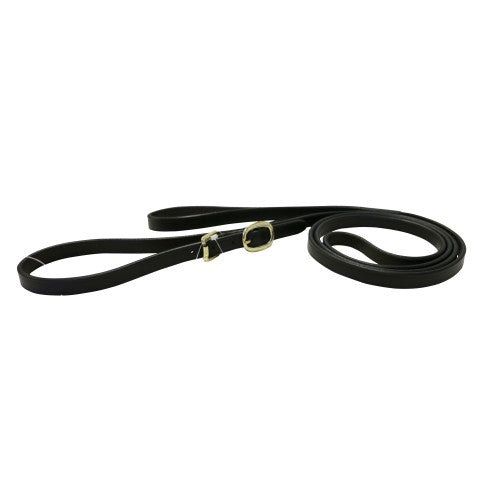 Butterfly Lead Leather Jeremy & Lord 1/2" X 80" Brown-HORSE: Leads & Snap Hooks-Ascot Saddlery