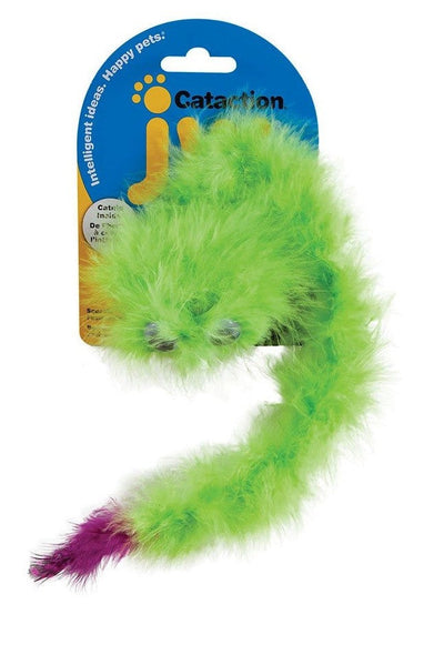 Cat Toy Cataction Featherlite Boa Squeaky 33cm-Cat Gyms & Toys-Ascot Saddlery
