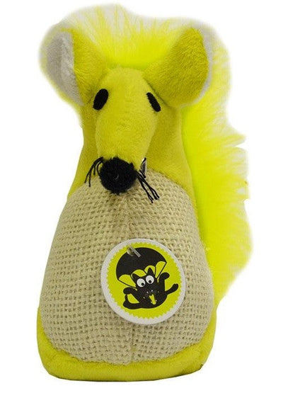 Cat Toy Scream Fatty Mouse Green-Cat Gyms & Toys-Ascot Saddlery