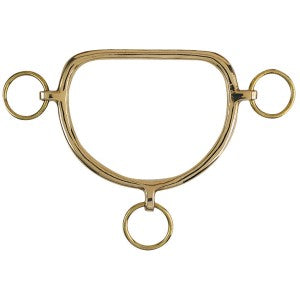 Chifney Bit Straight Mouth Brass 11.5cm 4.5" By Order-HORSE: Bits-Ascot Saddlery