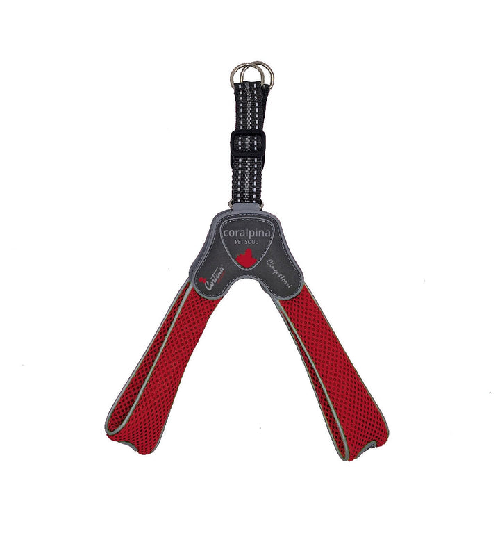 Coralpina Cinquetorri Dog Harness Red-Dog Collars & Leads-Ascot Saddlery