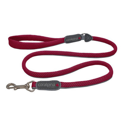 Coralpina Cinquetorri Dog Leash Red Wine-Dog Collars & Leads-Ascot Saddlery