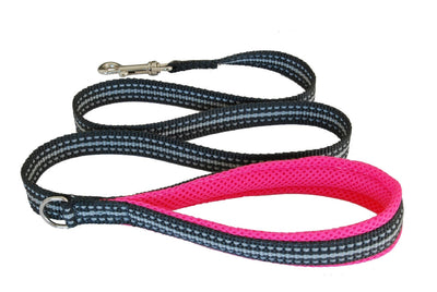 Coralpina Cinquetorri Dog Leash Reflective Fluoro Pink-Dog Collars & Leads-Ascot Saddlery