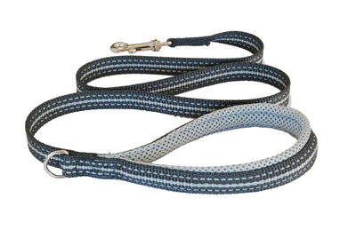 Coralpina Cinquetorri Dog Leash Reflective Light Grey-Dog Collars & Leads-Ascot Saddlery