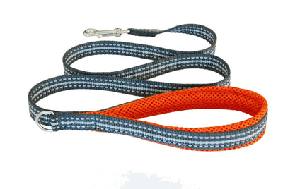 Coralpina Cinquetorri Dog Leash Reflective Orange-Dog Collars & Leads-Ascot Saddlery