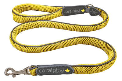 Coralpina Cinquetorri Dog Leash Yellow-Dog Collars & Leads-Ascot Saddlery