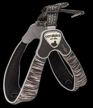 Coralpina Powermix Dog Harness Dark Melange-Dog Collars & Leads-Ascot Saddlery