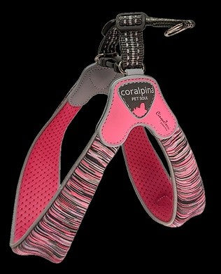 Coralpina Powermix Dog Harness Pink Melange-Dog Collars & Leads-Ascot Saddlery
