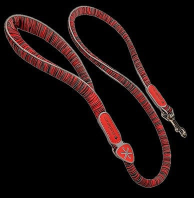 Coralpina Powermix Dog Leash Red Melange-Dog Collars & Leads-Ascot Saddlery