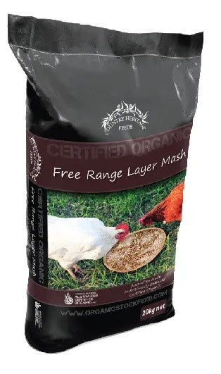Country Heritage Organic Free Range Layer Mash 20kg-Poultry-Ascot Saddlery