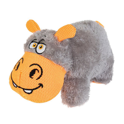 Cuddlies Dog Toy Hippo Small-Dog Toys-Ascot Saddlery